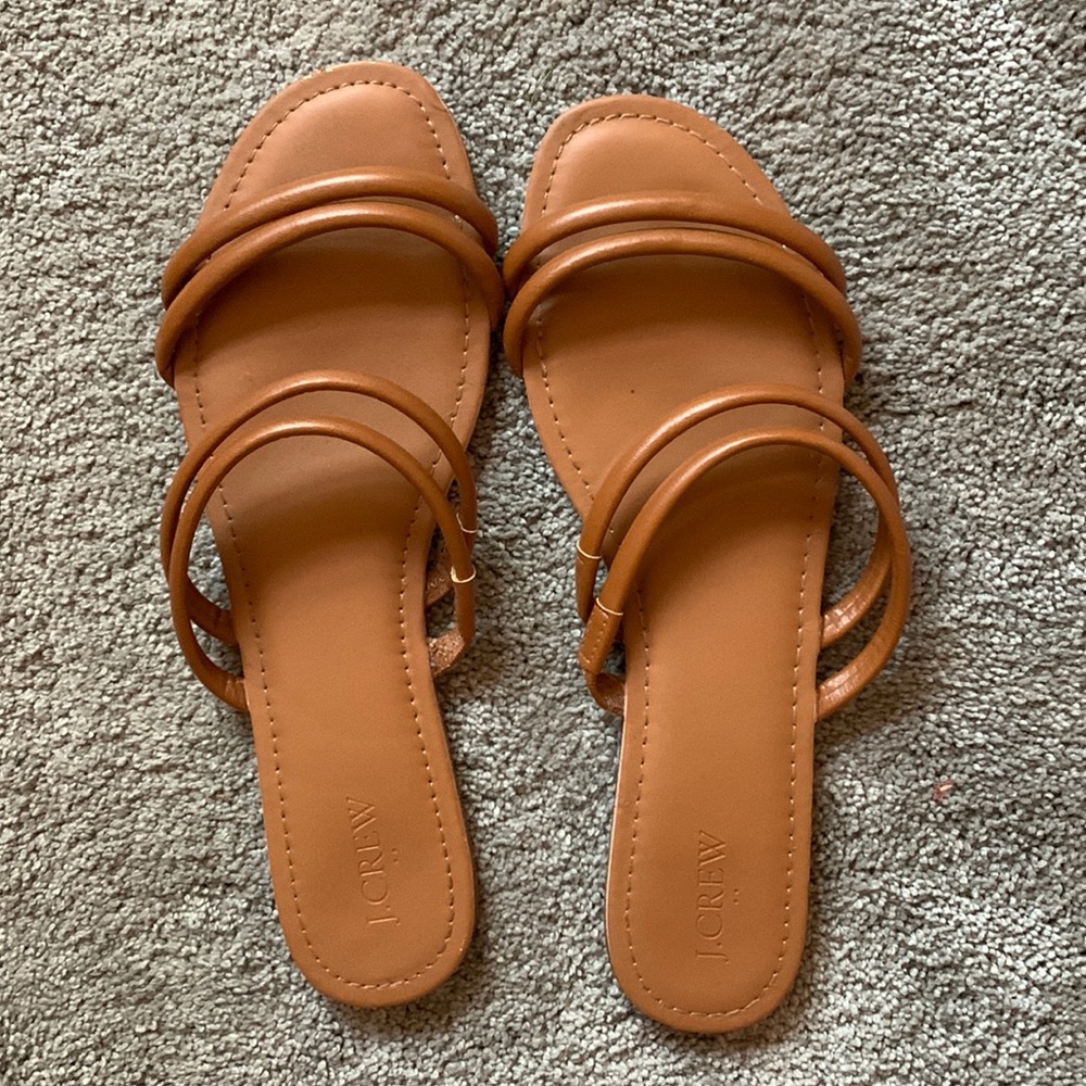Tan J.Crew Sandals